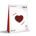 Брошь из бисера "Сердце" 5*4см