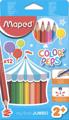 Карандаши цвет. Jumbo 12цв "Color Peps" трехгранные, ударопрочные, карт.упак.