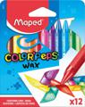 Мелки восковые MAPED COLOR'PEPS WAX 12 цв. треуг.форма, карт.упак