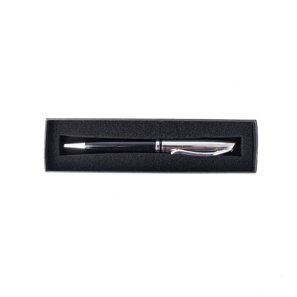 Ручка шар.Pelikan Jazz Classic Black корп. лак.,хром/черный, синие чернила, подарочная коробка