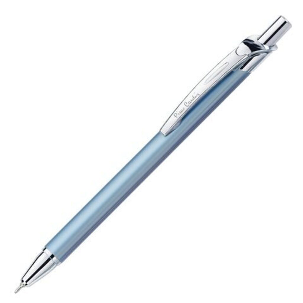Ручка подарочная шариковая PIERRE CARDIN Actuel, корпус серебро, алюминий, хром, синяя