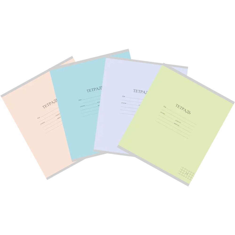 Тетрадь А5 24л кл.  КФОБ "Пастельные тона"
