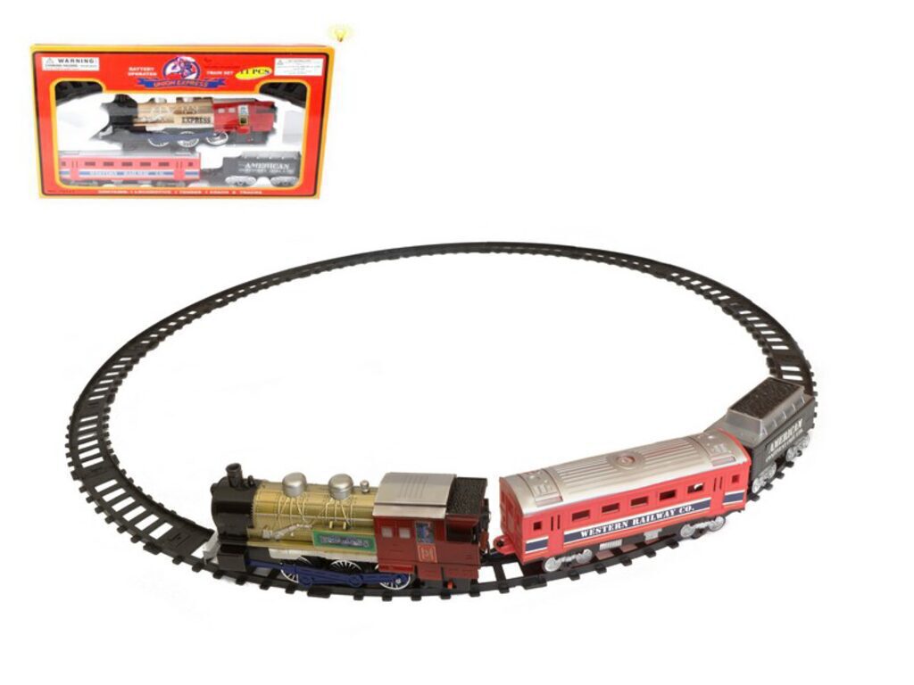 Железная дорога  "WesternExpress" на батарейках с дымом и светом 288см