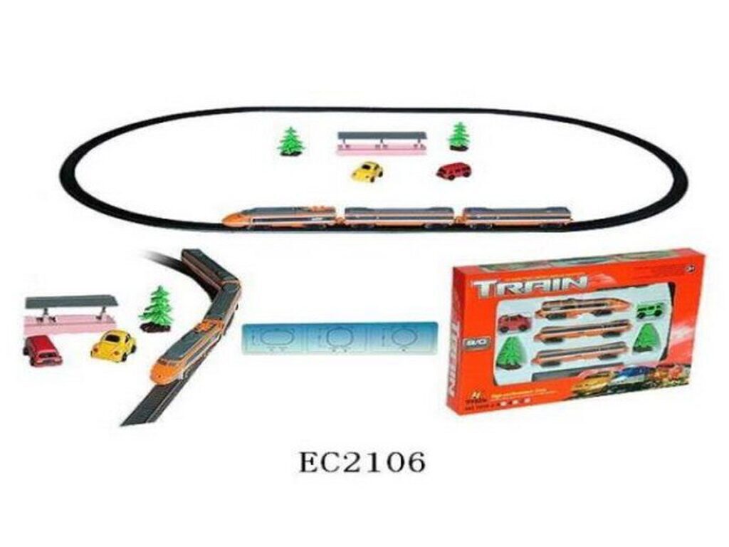 Железная дорога  "Сапсан" на батарейках, 20 пред., 100см