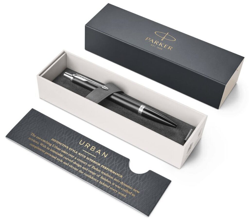 Parker Urban Premium Шариковая ручка Core K309 Muted Black CT M синие чернила
