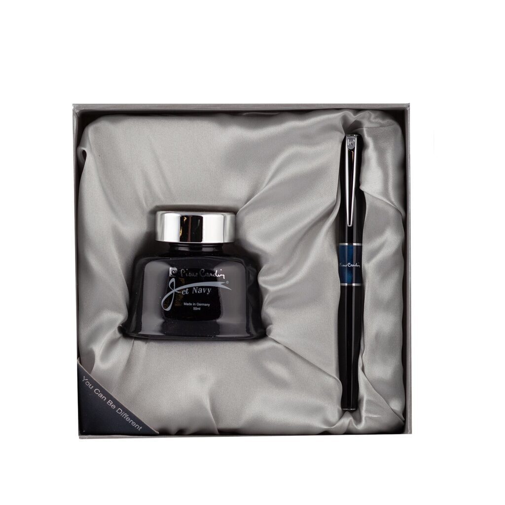 Набор Pier Cardin: ручка перьевая Libra+флакон чернил синие, 50мл