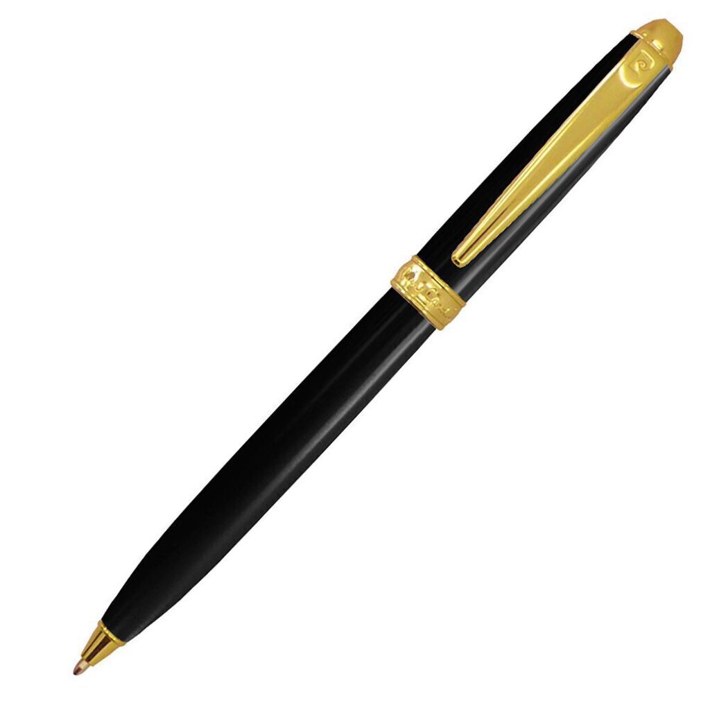 Ручка подарочная шариковая PIERRE CARDIN Eco, корпус-латунь, лак, сталь и позолота