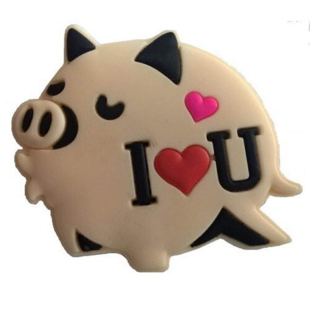 Магнит "Свинка i love you" ПВХ, 5см