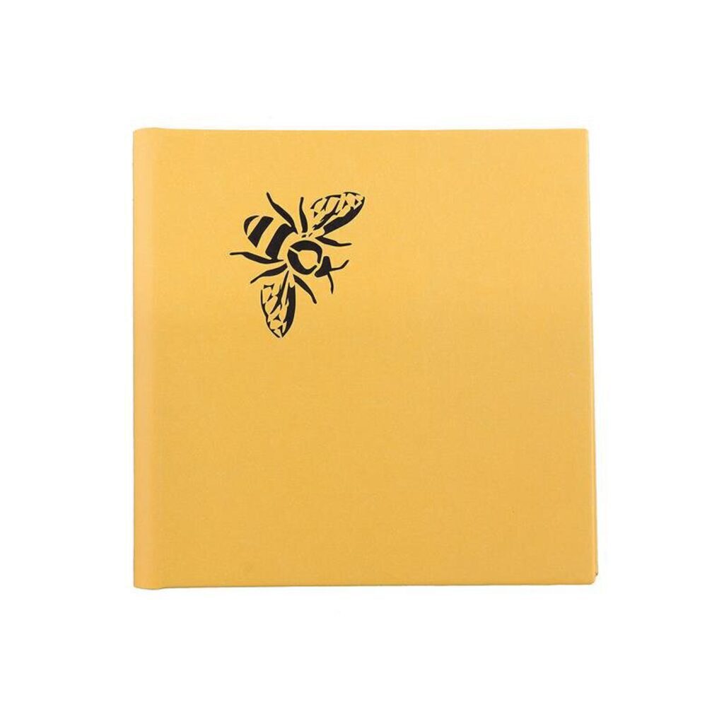 Скетчбук 160*160мм  38л., гребень, 200гр/м2 "Пчела" рисовальная бумага
