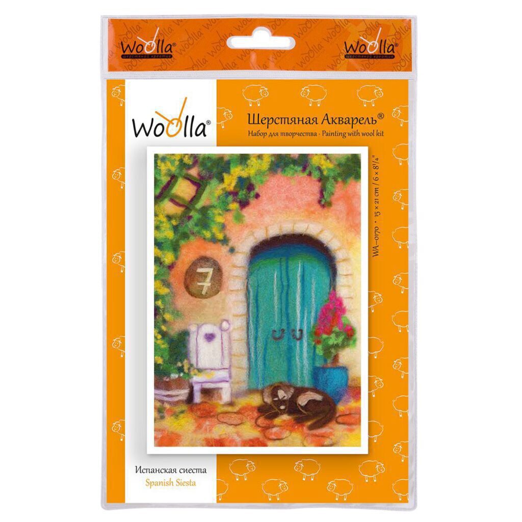 Набор для создания картины  Woollа  "Испанская сиеста"