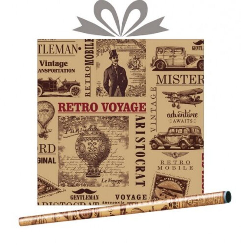 Бумага упаковочная "Джентльмен" КРАФТ 100*70см