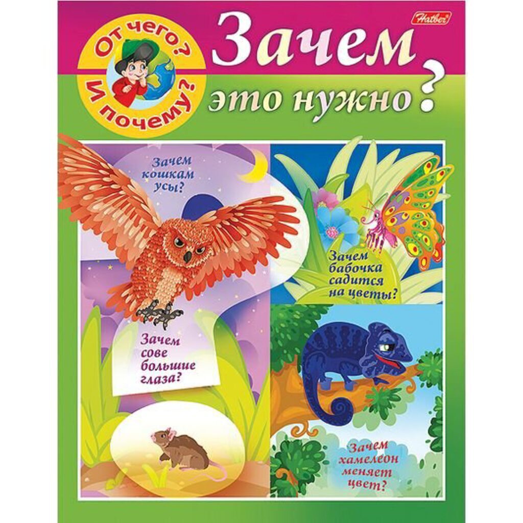 Книжка А5, 16стр. "Маленькому почемучке. От чего и почему? Зачем это нужно?"