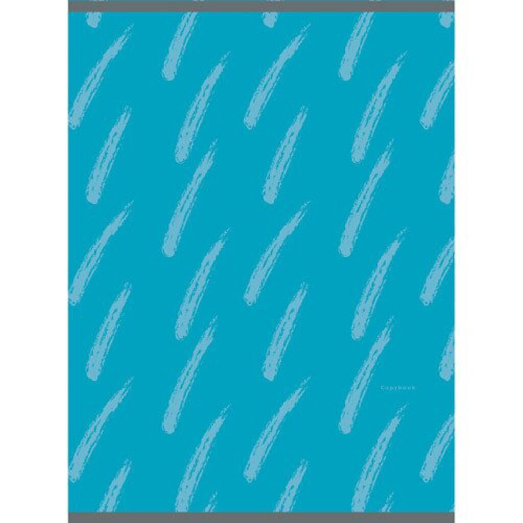 Тетрадь А4  48л кл. скрепка "Штрихи на голубом" глянц.лам.по металл.пленке