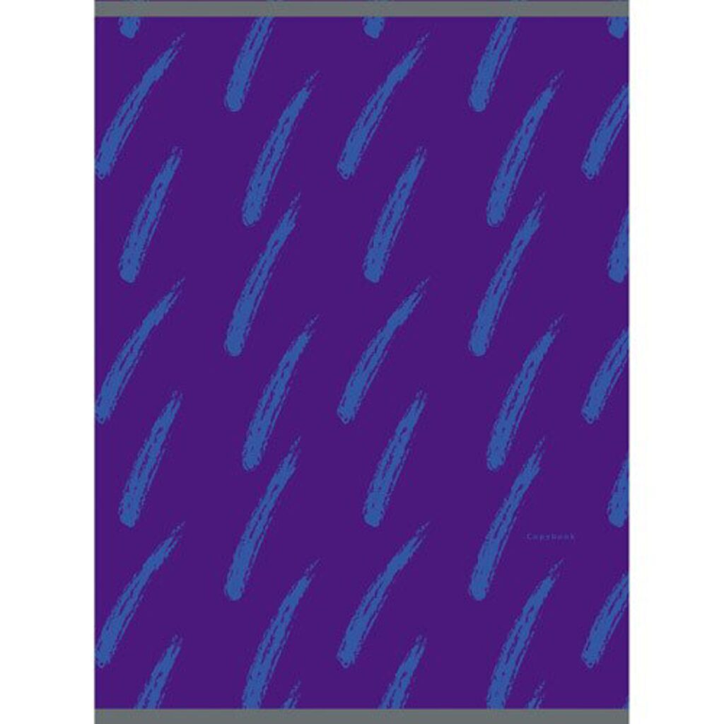 Тетрадь А4  48л кл. скрепка "Штрихи на фиолетовом" глянц.лам.по металл.пленке