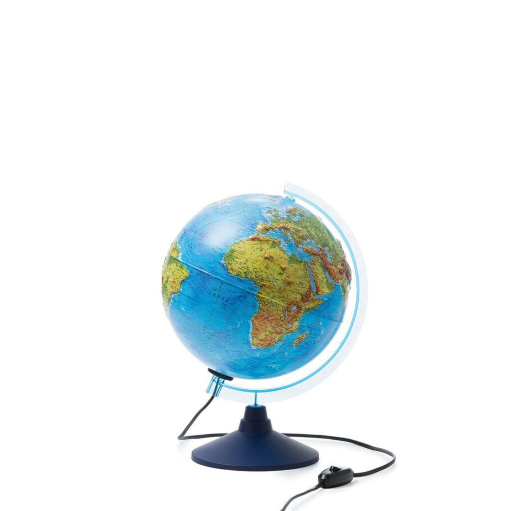 Глобус интерактивный д-р 250 Физико-политический рельефный, подсветка