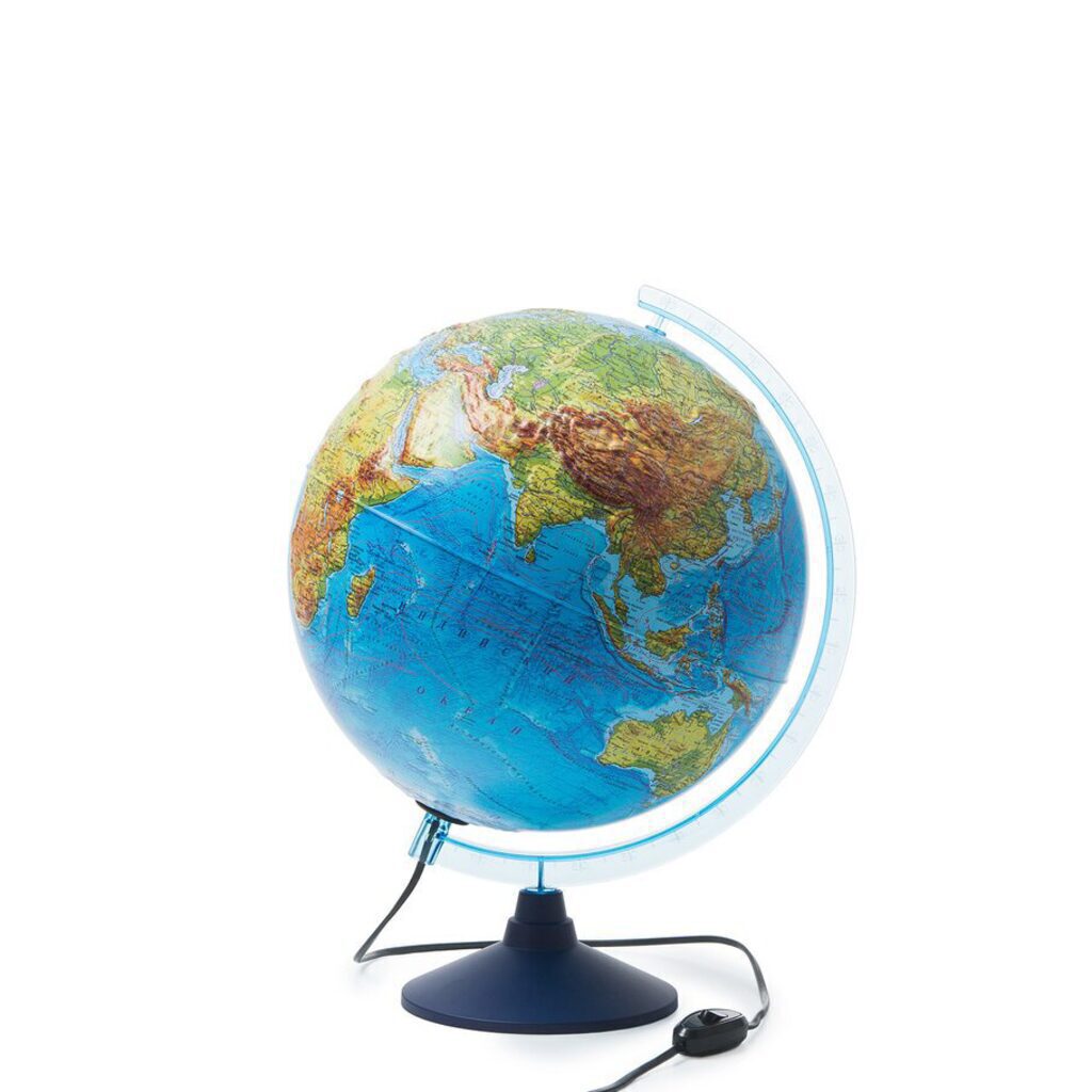 Глобус интерактивный д-р 320 Физико-политический рельефный, подсветка