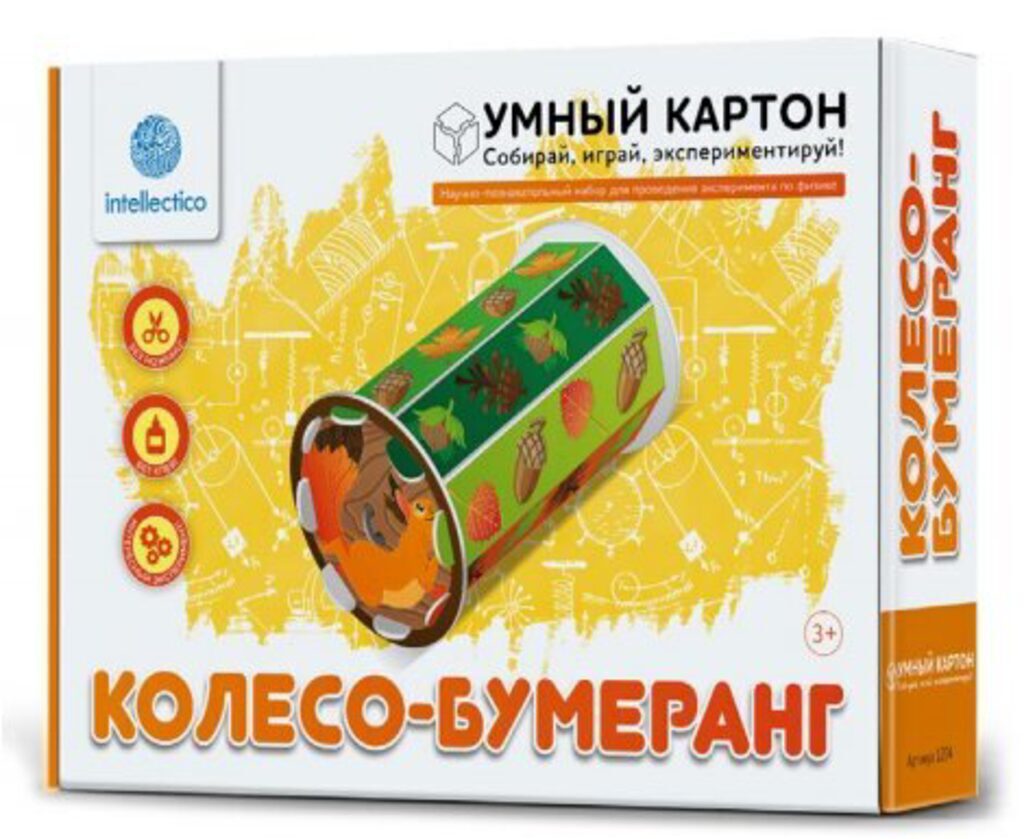 Набор для опытов. Физика. Колесо-бумеранг 8+