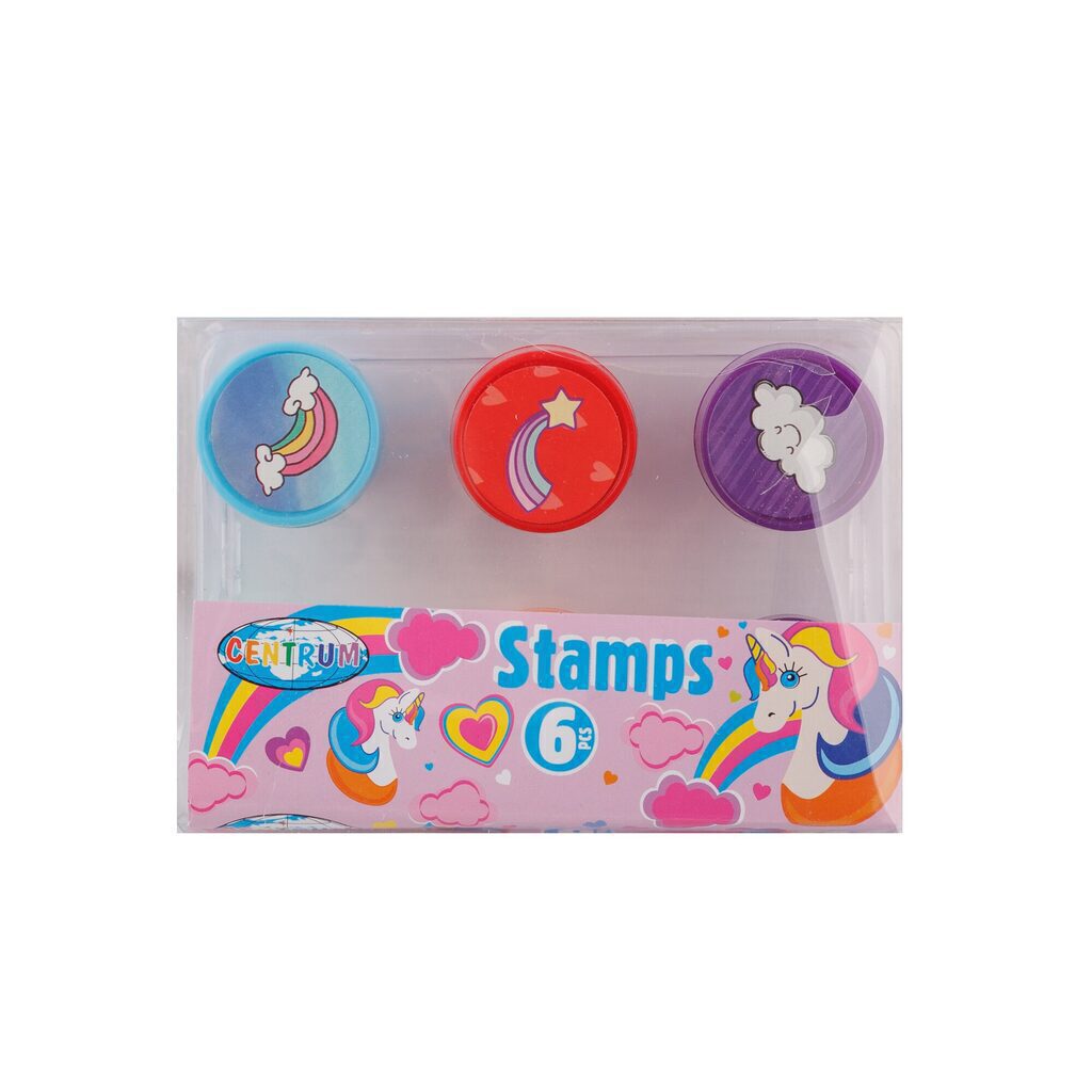 Штампик "Unicorn" 6 шт, ПВХ упаковка