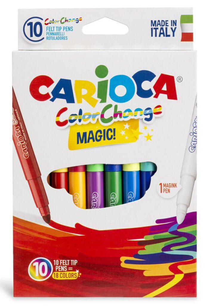 Фломастеры  10цв +2 "Carioca Cambiacolor", блистер