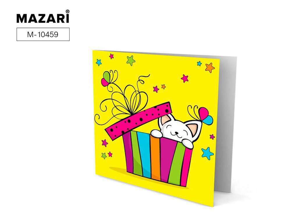 Мозаика алмазная 15*15см "Открытка своими руками. Живой подарок"