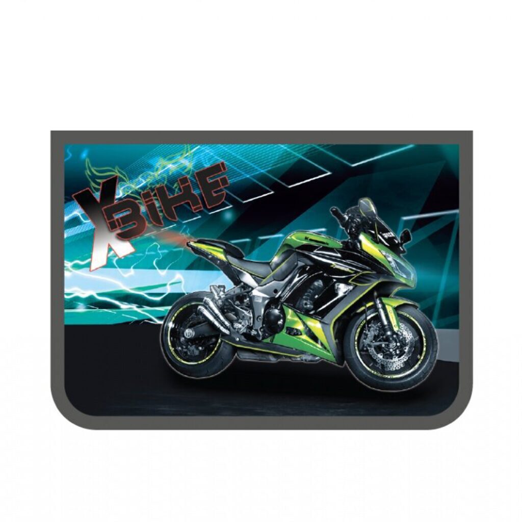 Папка для труда А4 2 отд. молн. сверху.  X-Bike