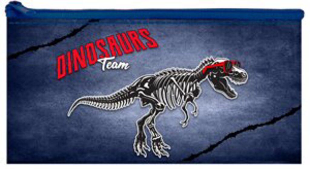 Пенал-косметичка (200*80) Dino team, объёмный