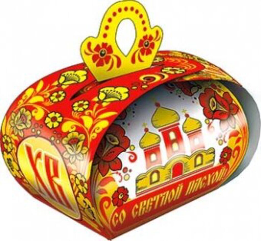 Коробка подарочная "Пасхальная" 99*92см лак