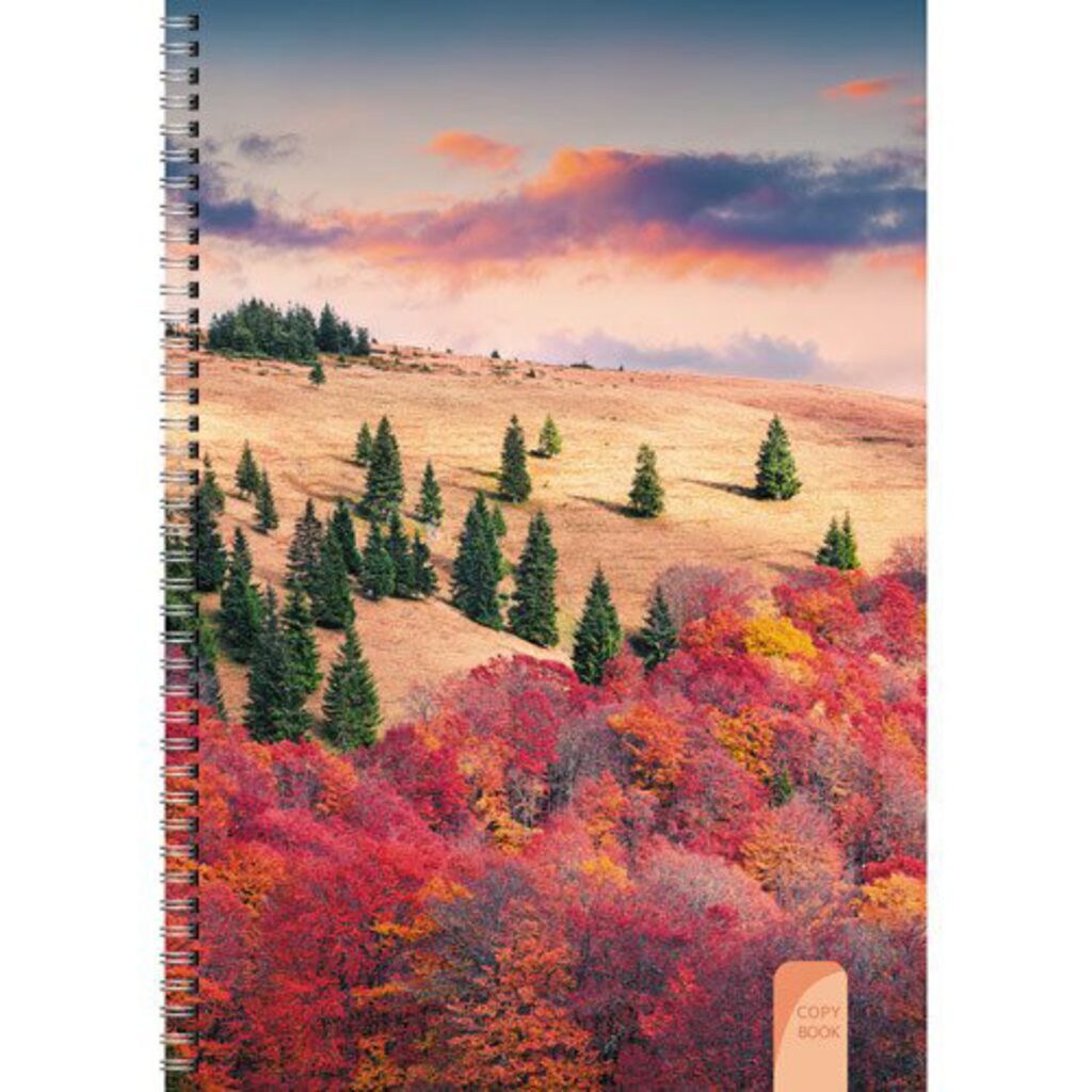 Тетрадь А4  80л кл Краски природы, евроспираль