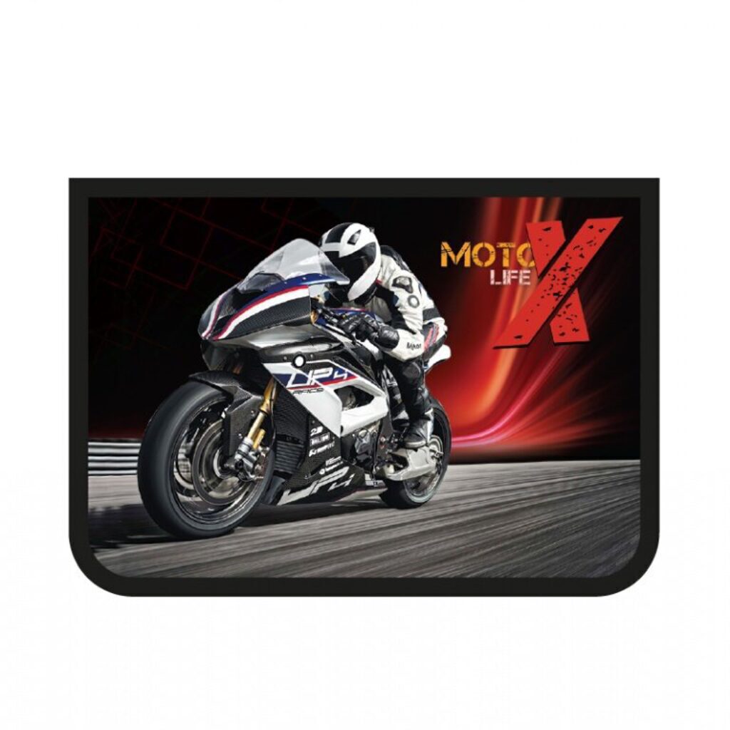 Папка для труда А4 2 отд. молн. сверху.  Moto Life