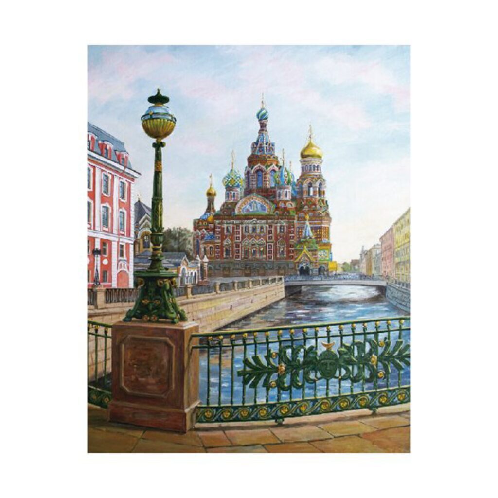 Живопись по номерам с акрилом 40*50см "СПб.Спас-на-Крови "