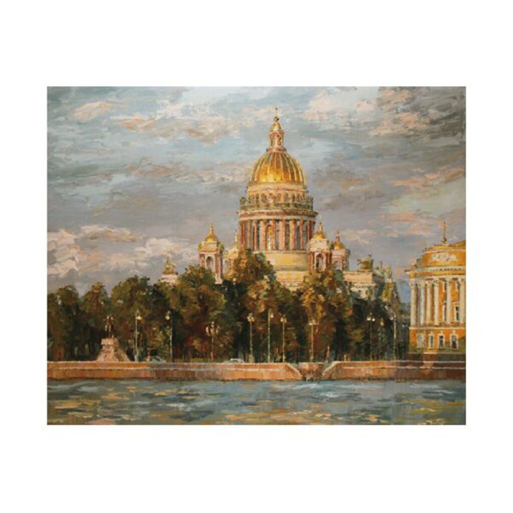 Живопись по номерам с акрилом 40*50см "СПб.Исаакиевкий собор "