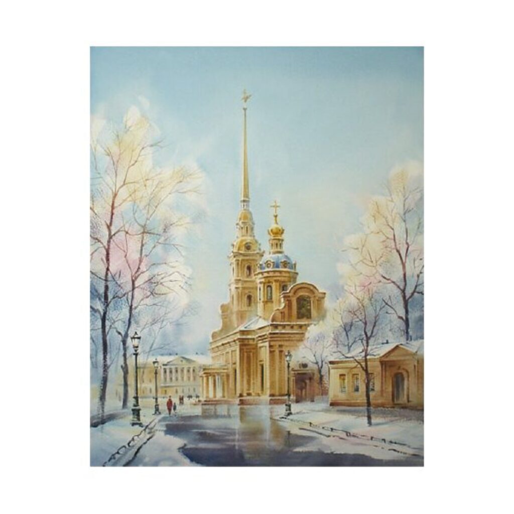Живопись по номерам с акрилом 40*50см "СПб. Адмиралтейство"