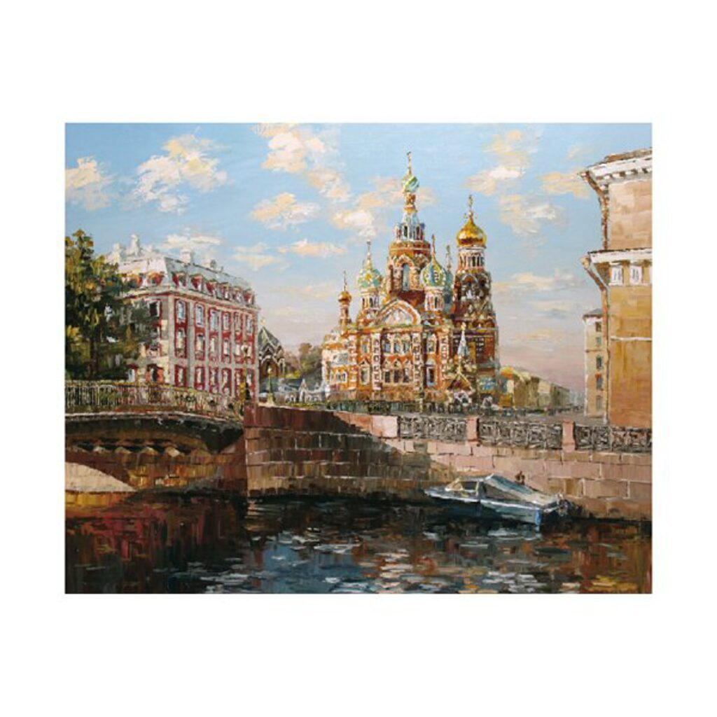 Живопись по номерам с акрилом 40*50см "СПб. Канал Грибоедова"