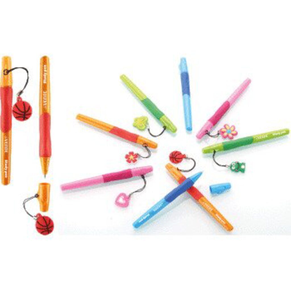 Ручка шар. deVENTE "Study Pen", для левшей, 0,7мм,на масл. осн., синяя, ассорти*
