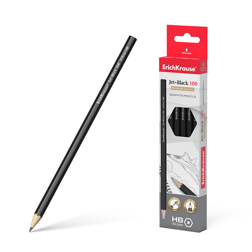 Карандаш Jet Black 100 HB