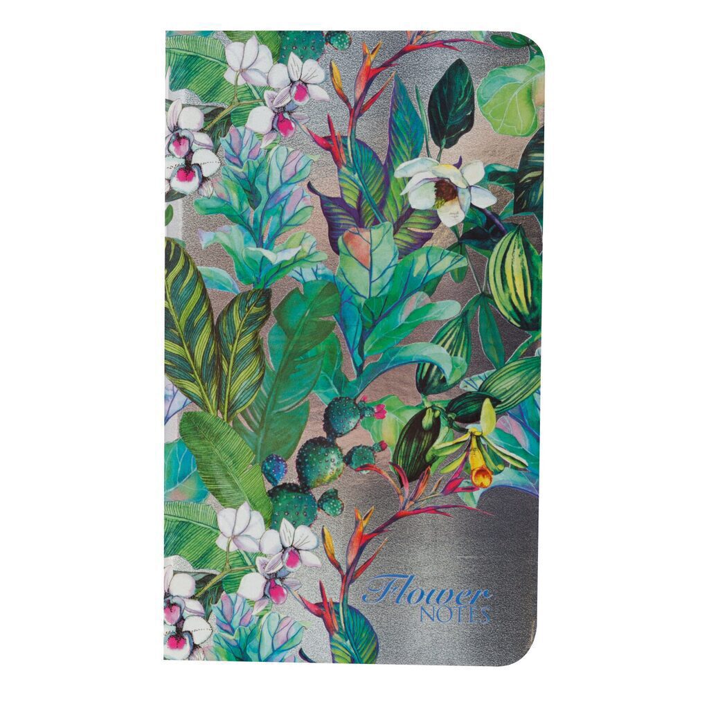 Блокнот А6  32л  "Flower Notes" синий