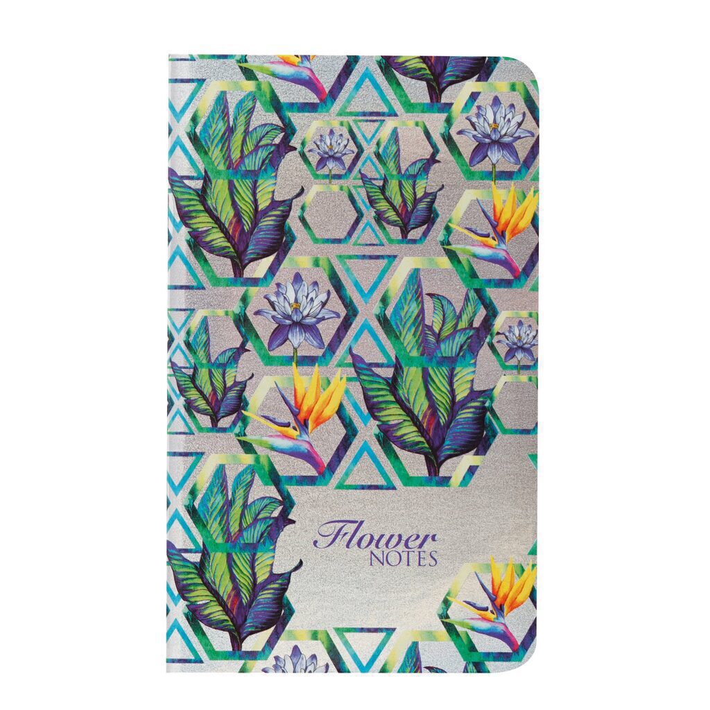 Блокнот А6  32л  "Flower Notes" фиолетовый
