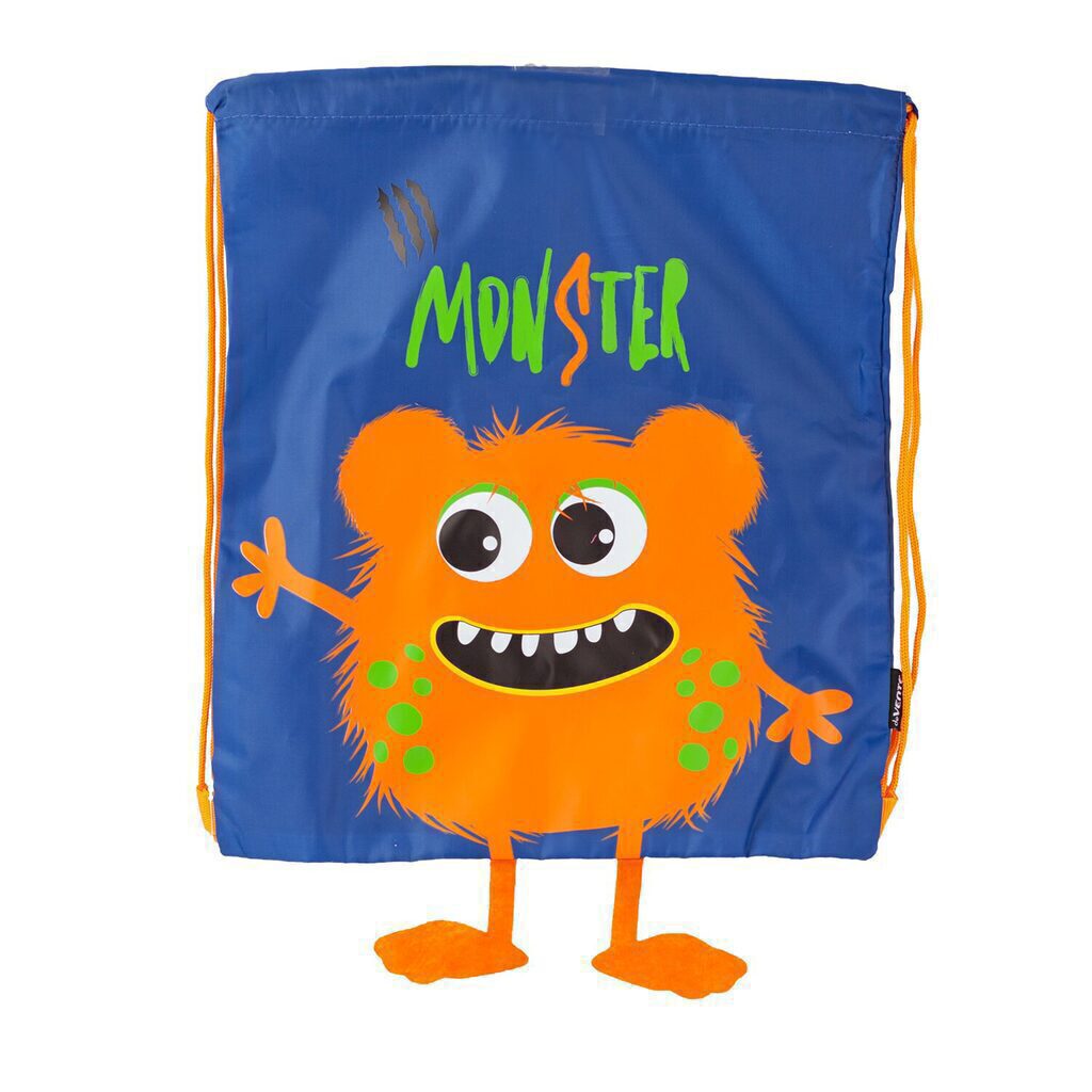 Мешок для обуви 1 отд, 330*400 Monster, темно-синий