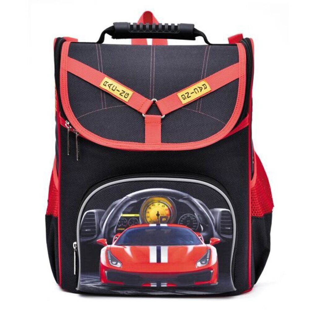 Ранец школьный  Balance "Гонки" 35*27*15см, полиэстер, 1 отд, 3 кармана, светоотраж.