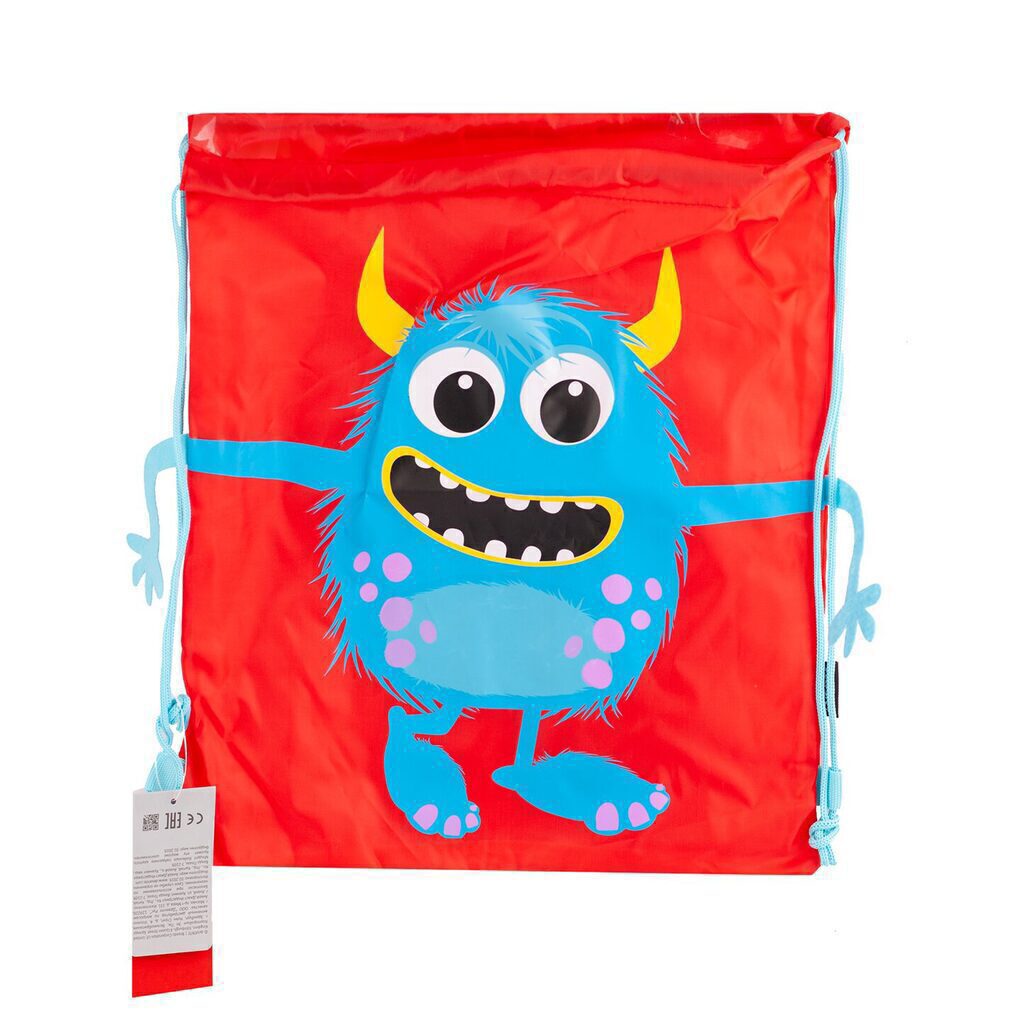 Мешок для обуви 1 отд, 330*400 Monster, красный