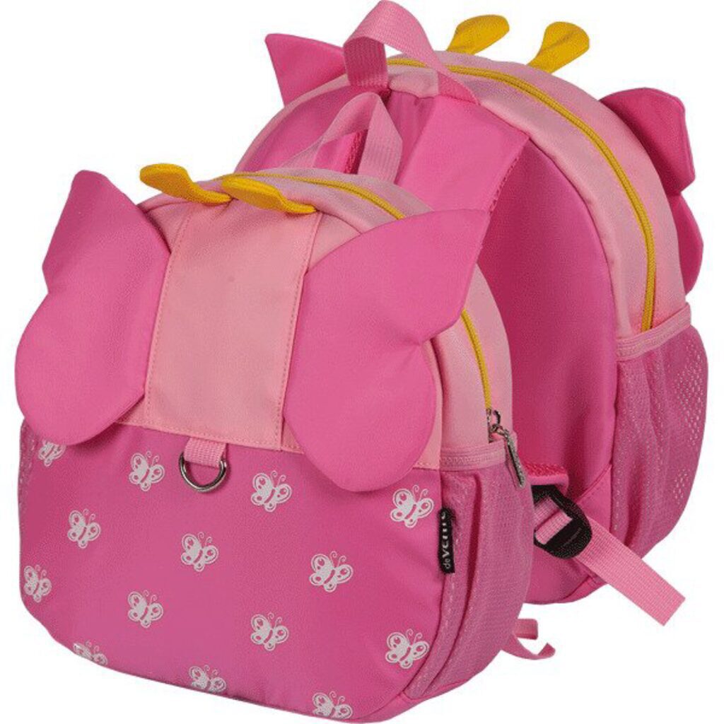 Рюкзак дошкольника deVENTE, 26*25*11см, "Бабочка" 1 отд на молнии, карман, розовый