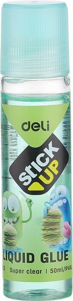 Клей канцелярский силикатный Deli 50 мл. прозрачный Stick UP , роллер