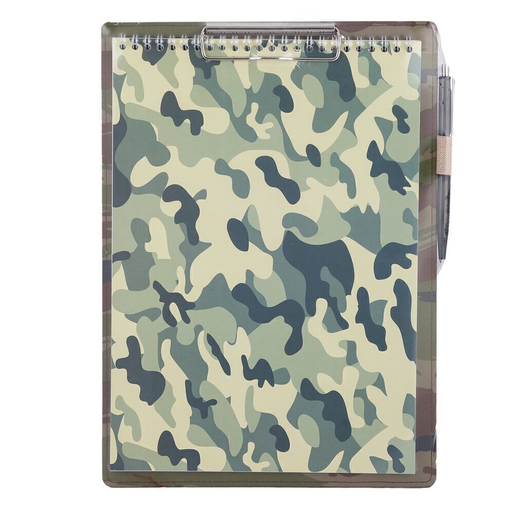 Клипборд А4 Милитари 2, с блокнотом и ручкой