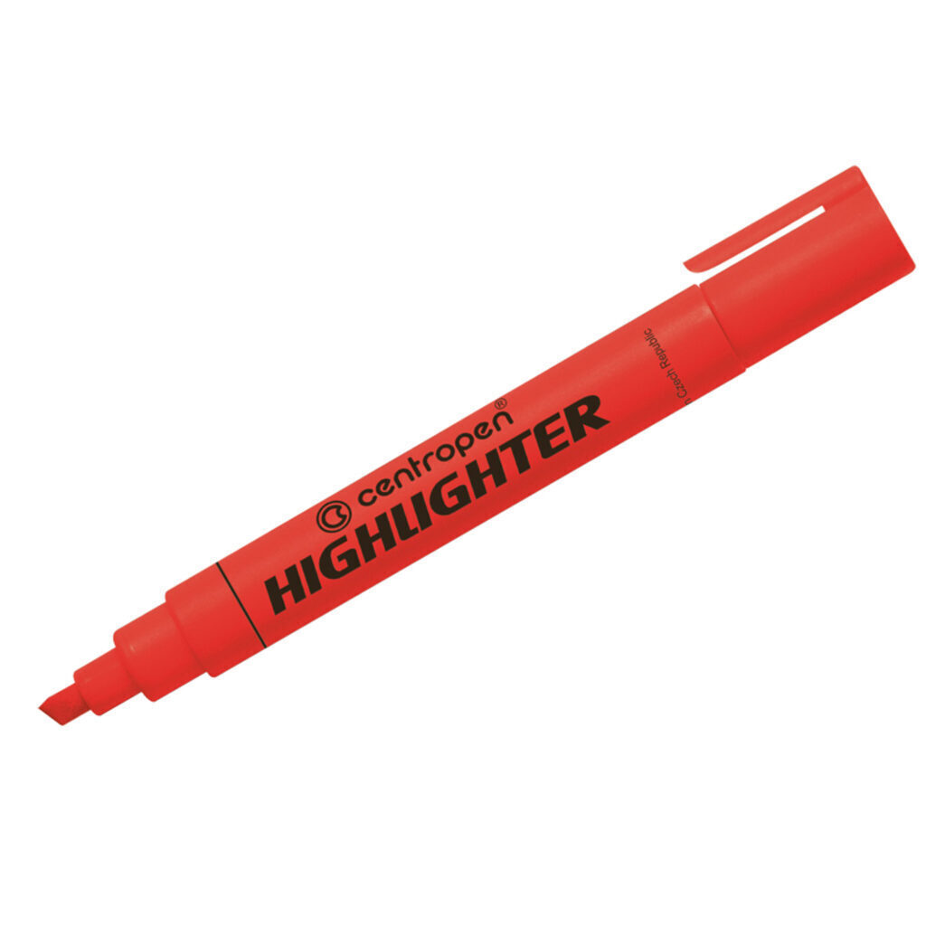Текстовыделитель CENTROPEN флюор. / 1-4.6 мм./ красный