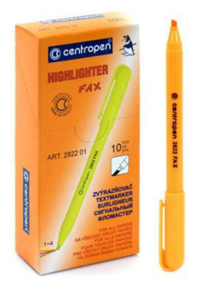 Текстовыделитель CENTROPEN флюор. / 1-3.0 мм./ оранжевый