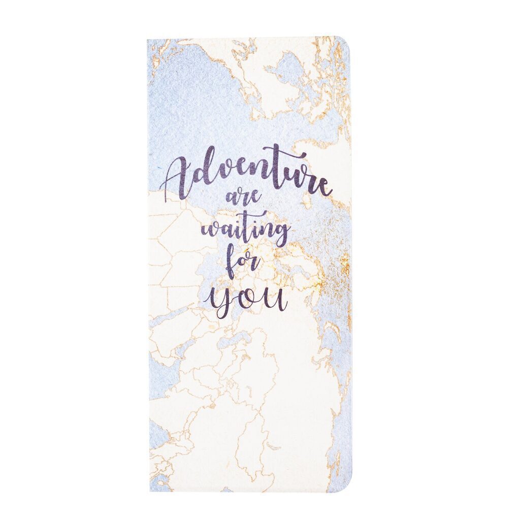 Конверт путешественника "Карта мира" 22*10см ПВХ