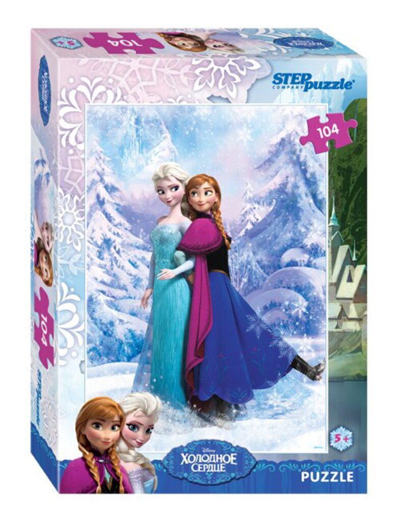 Пазлы 230*330мм. 104 элемента "Холодное сердце" (Disney)