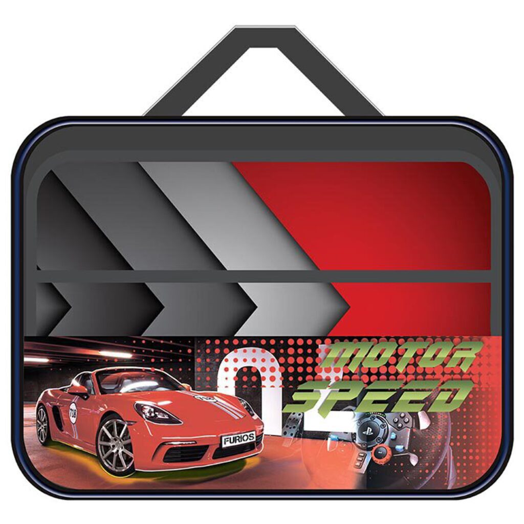 Папка для труда A4 1отд. с ручками Red car