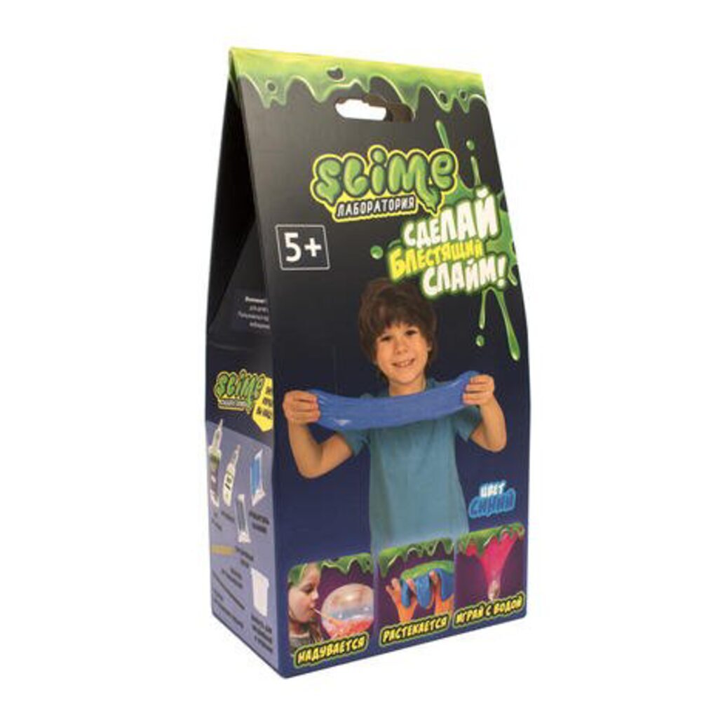 Набор для опытов  ТМ "Slime" "Лаборатория" слайм, синий, 100гр