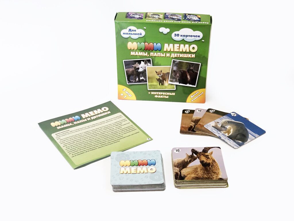 Игра Ми-Ми-Мемо "Дикие животные" 3+